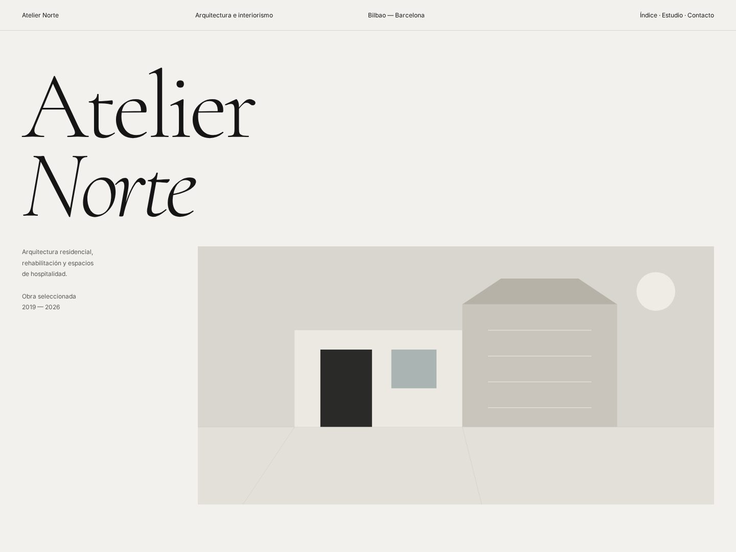 Atelier Norte — Editorial portfolio, concept project